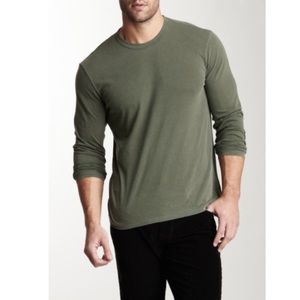 James Perse Green Long Sleeve Crew 5 XXL